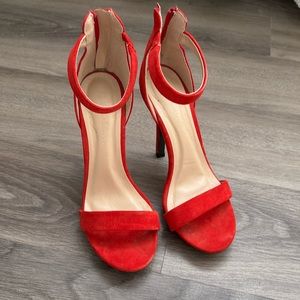Red shoes wild diva size 6